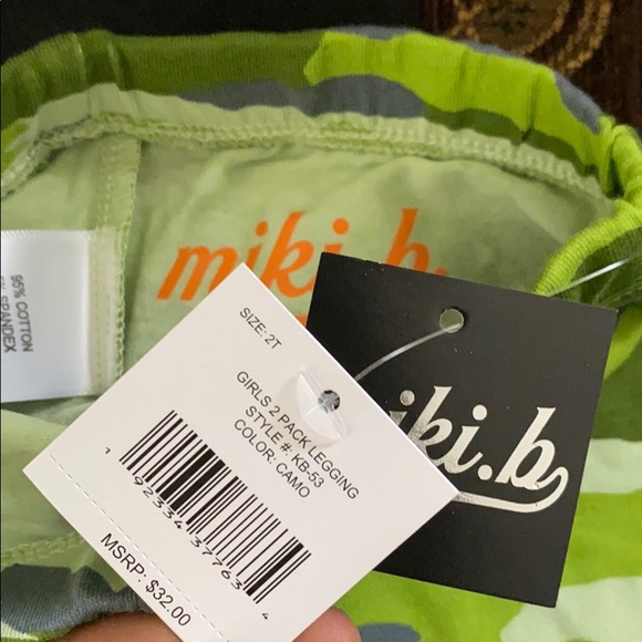 Miki.b toddler leggings 2 pack - Picture 2 of 4